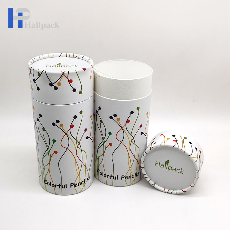 Empacotamento cosmético do tubo do papel de embalagem da escova da composição do cilindro feito sob encomenda do teste padrão