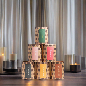 Caixa de tubo redondo de embalagem de papelão biodegradável de alta qualidade para envoltório de vela tubo de papel de alta qualidade