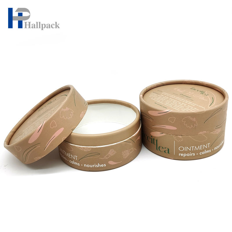 Tubo de papel de cera para embalagem de papel cosmético personalizado amplamente utilizado em papelão Kraft