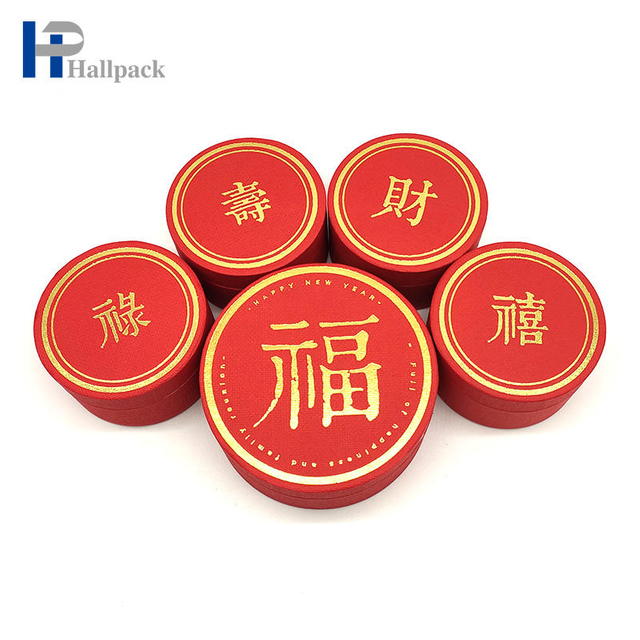 Embalagem redonda de chá em tubo de papel kraft para presente