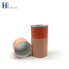 Tubos de papel com fundo de ferro com tampa interna de rasgo fácil, tubo de embalagem de alimentos para chá e café reciclado